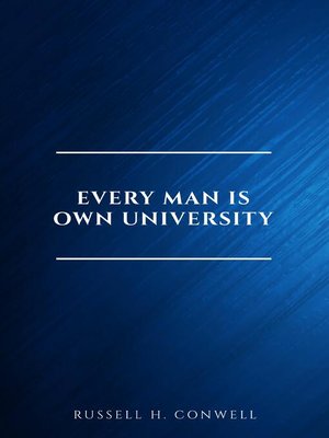 cover image of Every Man is Own University